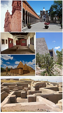 Een collage van Zacatecas
