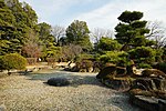 本丸跡の日本庭園 （2014年1月）