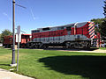 Locomotiva e caboose WP al Railroad Park di Elko