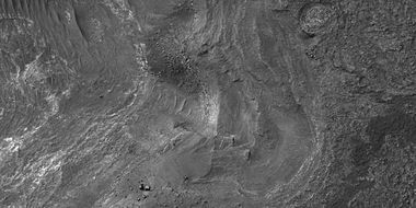 Close-up of layers from previous image, as seen by HiRISE under HiWish program