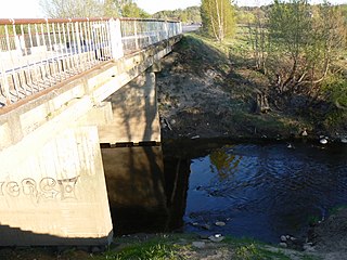 Bridge over the river Akmena (at 28.5 km)