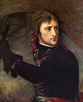 Bonaparte au pont d’Arcole, vorbereitende Studie von 1796 für das Porträt von Versailles (Musée du Louvre, Paris).[5]