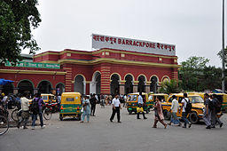 Järnvägsstation i Barrackpur.