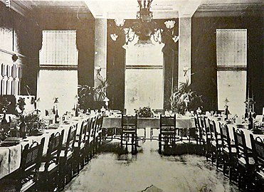 De Tuinzaal van café-restaurant Brinkmann in 1902