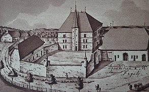 Château de Domdidier en 1798.