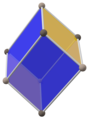 Right rhombic prism (1 pair of rhombi, 4 congruent squares)