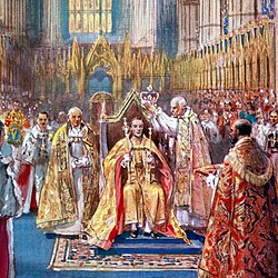 Crowning of King George VI in 1937, by Henry Charles Brewer Crowning of George VI.jpg