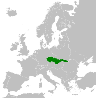 Lokacija Čehoslovačke