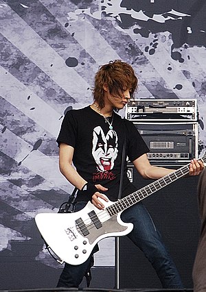 Toshiya of Dir en grey, live at Rock im Park 2006.