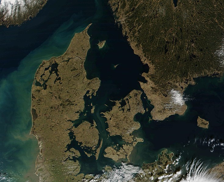 Satellitenaufnahme Dänemark
