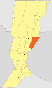 Location of Garay Department within Santa Fe Province