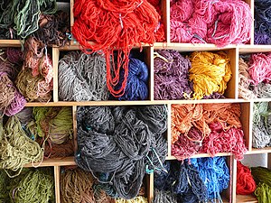 Dyed wool - Salinas - Ecuador