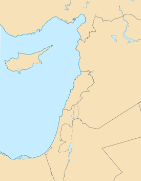 バティールの位置（地中海東海岸内）
