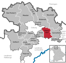 Ebersdorf bei Coburg - Localizazion