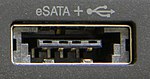 eSATAp插座結合了eSATA和USB