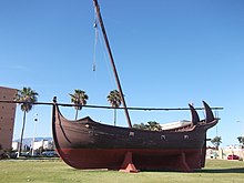 Replica of a Spanish-Muslim ship from the 10th to 14th century. Faluca Almariya 02.jpg