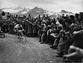 Fausto Coppi on the Pordoi Pass in the 1952 Giro d'Italia, 29 May 1952