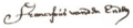 Signature de Franciscus van den Enden.