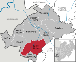 Kaart van Geilenkirchen