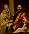 Οι Απόστολοι Πέτρος και Παύλος años 1587-1592 121.5 x 105 cm Αγία Πετρούπολη, Ερμιτάζ