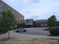 View of the Front Entrance of Green Hope High School