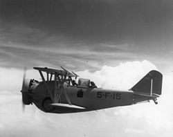 VF-5B FF-1 in 1936 Grumman FF-1 9365 VF-5B 5-F-15 Aug36 80-G-466495 (21420119735).jpg
