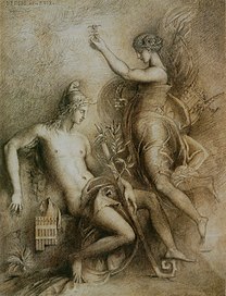 moreau, hesiod, muse, 1857, inspiration