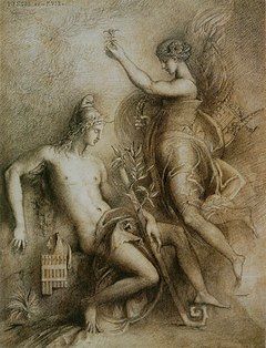 Gustave Moreau - HÃ©siode et la Muse