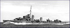 illustration de HMS Cygnet (H83)