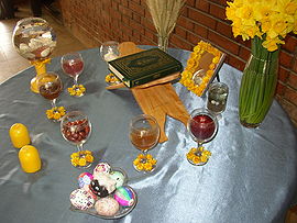 a Haft sin table in Iran