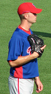 J. A. Happ pitched his first career complete-game shutout on June 27. HappWarmup.jpg