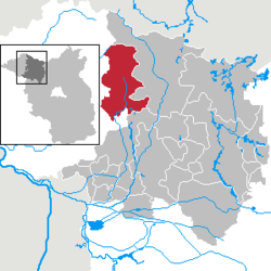 海利根格拉伯在东普里格尼茨-鲁平县的位置