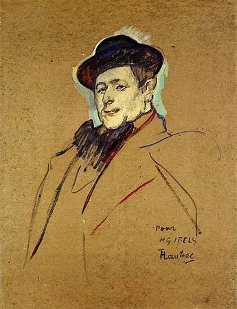 Retrato de Henri-Gabriel Ibels de Henri de Toulouse-Lautrec