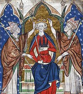 Рукописное изображение коронации Генриха III