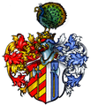 Wappen der Hiller von Gaertingen bei Alfred Freiherr von Krane