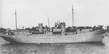 No.1-class auxiliary patrol boats played an active part in the post-war minesweeping effort IJN auxiliary partorl boat No173 1945.jpg