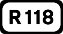 R118 road shield}}