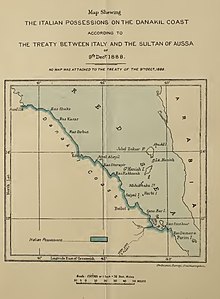 The Italian possessions of the Danakil Coast according to the treaty between Italy and the Sultan of Aussa ItalianDanakilCoast.jpg