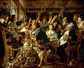 Bønnekongens fest, ca. 1640/1645, Kunsthistorisk Museum Wien