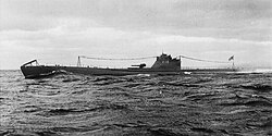 Ένα ιαπωνικό υποβρύχιο I-18 (ίδιας κατηγορίας με το I-22). Φωτογραφία του 1941.