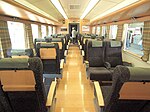 「ゆふ」塗色車 キハ186-6 車内 （旧グリーン室部分）