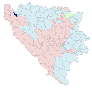 Община Крупа-на-Уни на карте