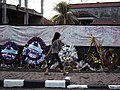 Memorial for the victims of the Bali bomb in Kuta (Indonesia), 2002.