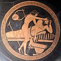 Kylix a figure rosse attribuita al Pittore di Brygos o al Pittore della Dokimasia, dall'Italia