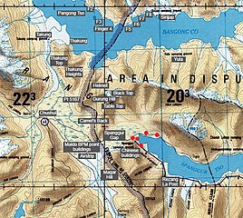 Map 4: The Line of Actual Control between China and India (DMA, 1992)