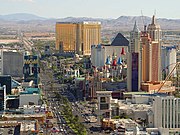 The south end of the Las Vegas Strip in 2003.