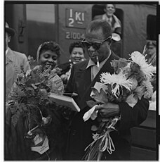 Louis Armstrong a Oslo e concerti, 1955.