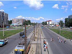 Улица Малахова, вид со стороны Павловского тракта