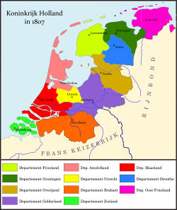 Голландія: історичні кордони на карті