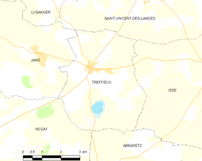 Poziția localității Treffieux